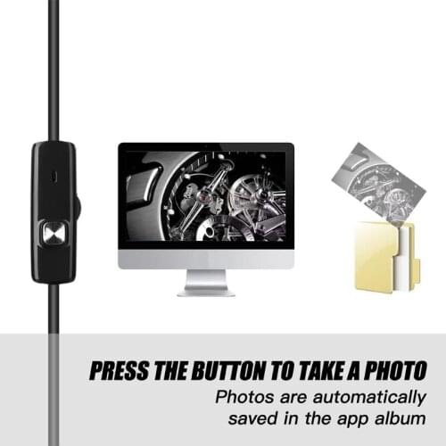 1Set 3IN1 Industrial Endoscope Camera 3.9MM Mini IP67 Waterproof USB Borescope Inspection Camera for android OTG Phone PC