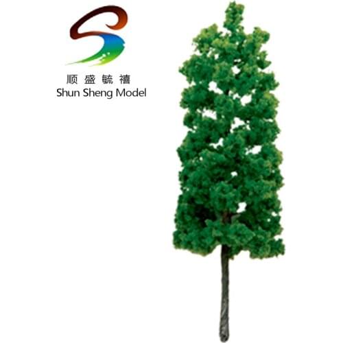 100pcs H :75mm Scale Train Layout Set Model Wire Tree Light Green Pine Tree 6540