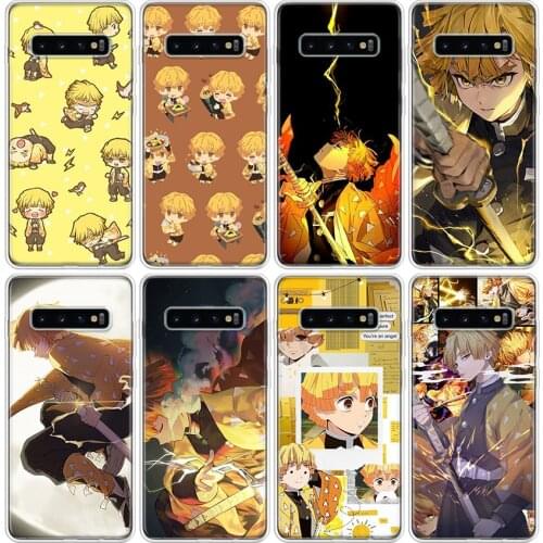 Anime Demon Slayer Agatsuma Zenitsu Phone Case For Samsung Galaxy A51 A71 A50S A10 A20E A30 A40 A70 A01 A21 A41 A11 A6 A7 A8 A9