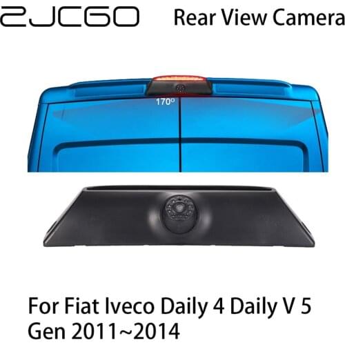 ZJCGO Car Rear View Reverse Back Up Parking Camera for Fiat Iveco Daily 4 Daily V 5 Gen 2011~2014