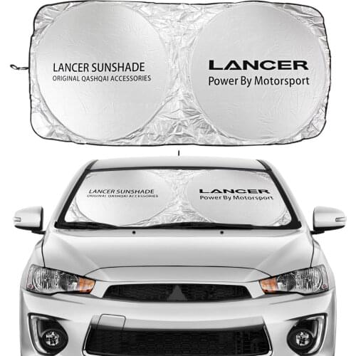Car Windshield Sunshades Flodable Covers Sun Visors Protector Sun Shade Unti-UV for Mitsubishi Lancer 10 3 9 Auto Accessories
