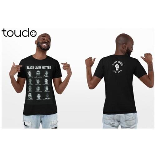 BLM Tee I Can’t Live- Tee I Can’t Breathe -George Floyd -Breonna Taylor-T Shirt double sized