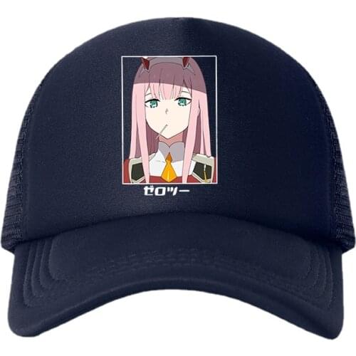 Darling In The Franxx Anime Unisex Cap Mesh Baseball Cap Adjustable Snapback Hats Forbaseball Cap for Men