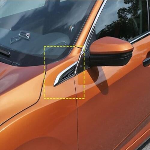 For Honda Civic 10th Sedan 2016-2019 Chrome Car Side Vent Fender Cover Side Grille Duct Hood Decal Accessories Car Styling