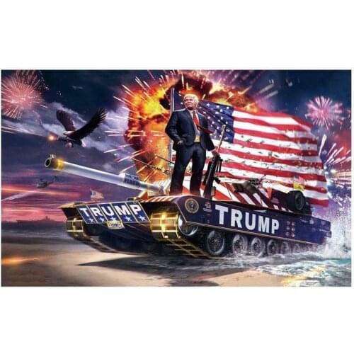 Donald Trump 2020 -Keep Make America Great Again USA Flag Flag Car Stickers Brooch Bracelet for President