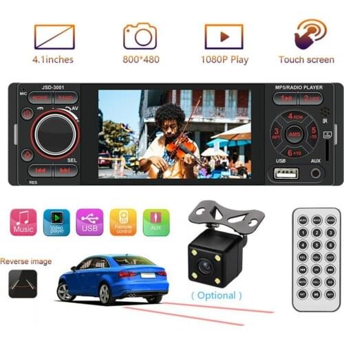 60% Dropshipping!!3001 4inch Car MP5 Player Touch Screen Bluetooth Colorful Lights Multi-media Player for Vehicles
