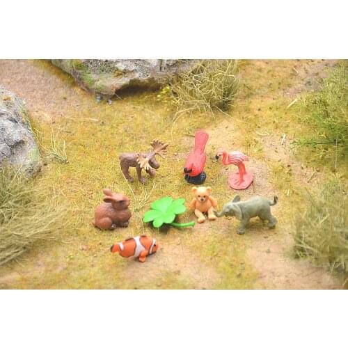 Pvc figure super mini animal cute 8pcs/set