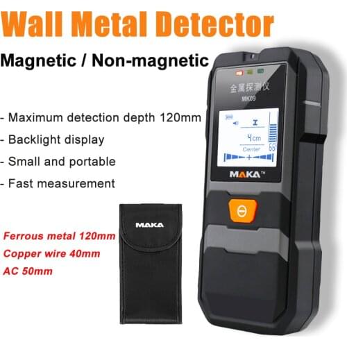 Infrared Wall Metal Detector High Accuracy Metal Objects Steel Wire Copper Tube Finder Depth Tracker Wall Scanner MK09