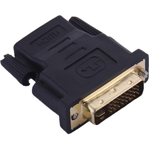 HDMI to DVI Converter DVI 24+5 Male to HDMI Female Adapter Gold Plated 1080P DC1A for HDTV LCD DVI-I Extender HDMI Cable Adapter
