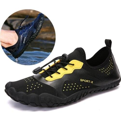 Big size Upstream Shoes Men Women Couples Sea Beach vacation Wading Gym Barefoot Reef Elastic Soft sole Aqua Sneakers 45 46 47