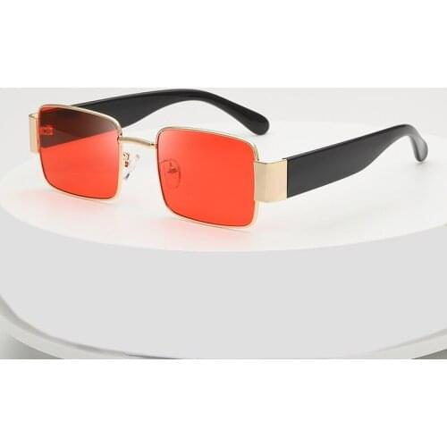 Square Metal Sunglasses Men Women Fashion Vintage Sun Glasses Driving Shade Eyewear Summer Accessories Cool Decoration 1993OLO