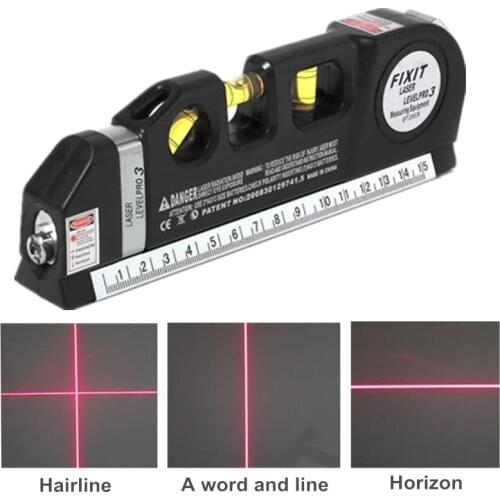 Laser Level Horizon Vertical Measure 8FT Aligner Standard and Metric Rulers Multipurpose Measure 50% off