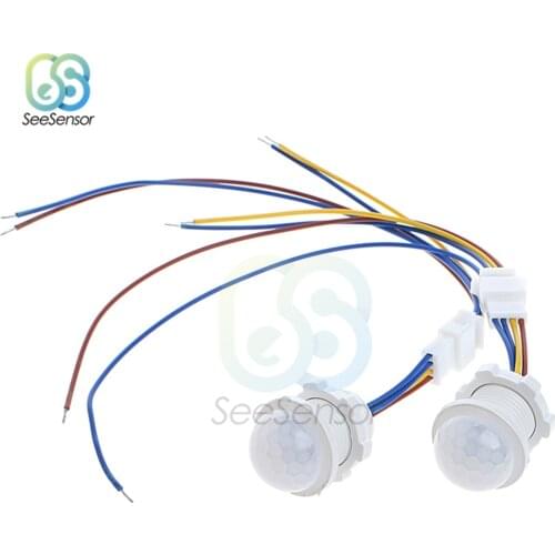 Mini Closet PIR Sensor Detector Smart Switch LED PIR Infrared Motion Sensor Detection Automatic Sensor Light Switch 110V 220V