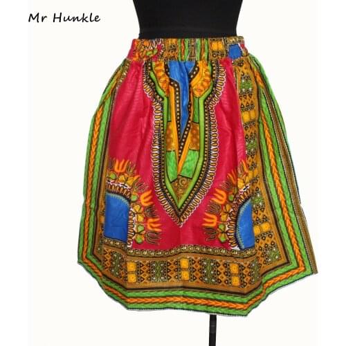 Mr Hunkle Women Sexy Retro African Totem Dashiki Printed Skirts Elegant slim Batik Fabric Skirts Casual Elegant Skirts Femme