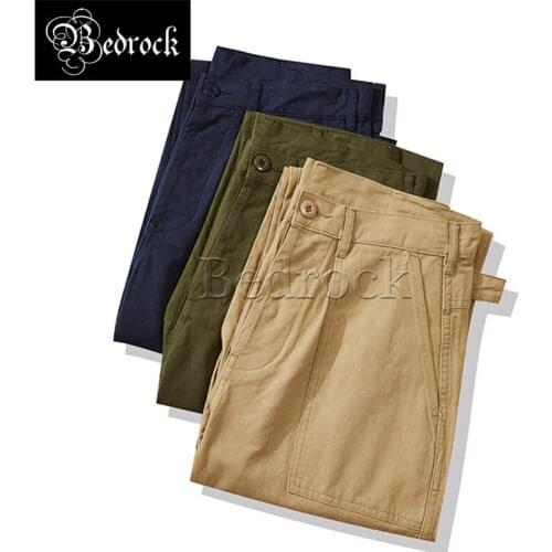 New Japanese-style tooling OKONKWO retro military uniform bread pants mens overalls Ami khaki casual trousers