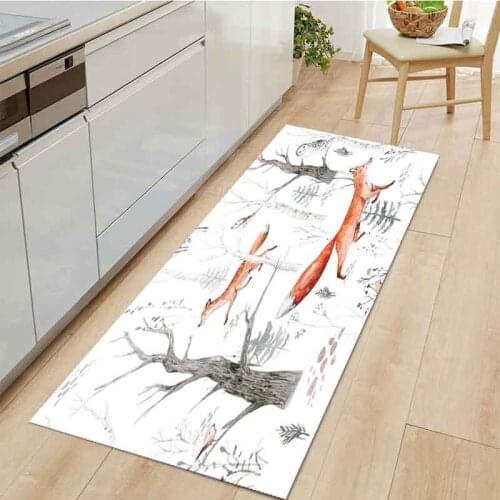 The New Kitchen Mat Entrance Doormat Home Cartoon Animal Series Decoration Living Room Carpet Bathroom Non-Slip Rug