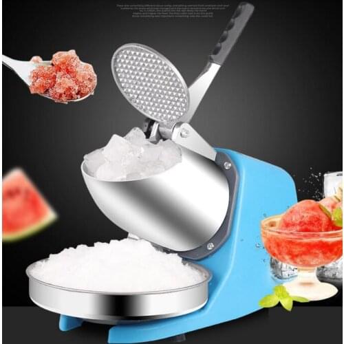 Portable Snow Ice Maker Electric Ice Crusher Commercial Aluminum Alloy Ice Crusher with Low Noise