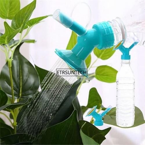 100pcs 2In1 Plastic Sprinkler Nozzle For Flower Waterers Bottle Watering Sprinkler Portable Household Potted Plant Waterer