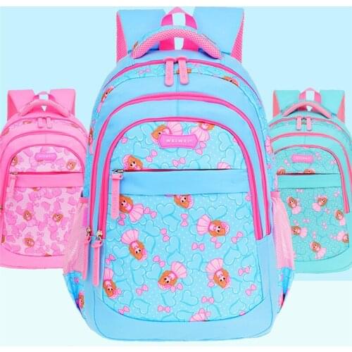 Big Capacity New Princess Printing Girl School Bag Waterproof Kids Backpack Zipper Backpacks School Bags For Teenagers Girls