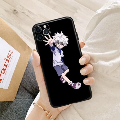 Hunter X Hunter Manga Killua art silicone Phone Case FOR iPhone Se 6 6s 7 8 Plus X Xr Xs 11 12 Mini Pro Max Glass Cover Shell