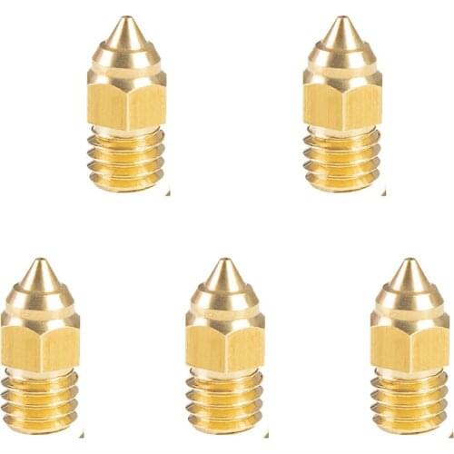 5pcs CR-6 SE MK Nozzles 1.75mm 0.4MM 0.6MM 0.8MM Brass For Creality 3D Ender-3 V2 Ender-5 Plus Ender-6 CR-10 CR-10S printer