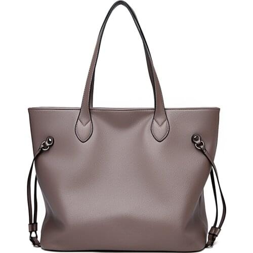 Shoulder Bags For Women 2021 New Luxury Tote PU Leather Designer Big Shopper Shopping Fashion Retro Handbags