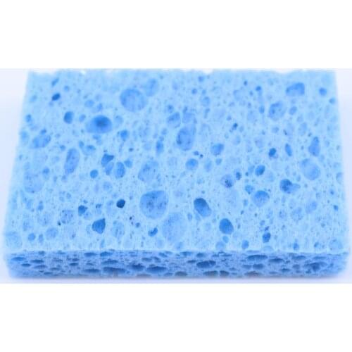 YuXi 1 pcs 40*60*10MM Blue High Temperature Resistant Heatstable Soldering Iron Solder Tip Welding Cleaning Sponge Remove Tin