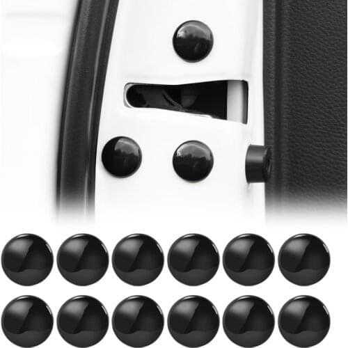 12pcs/set Car Inner Door Lock Screw Protective Cover, Used for Porsche Cayenne Macan Macan S Panamera Cayman Carrera Porsche911