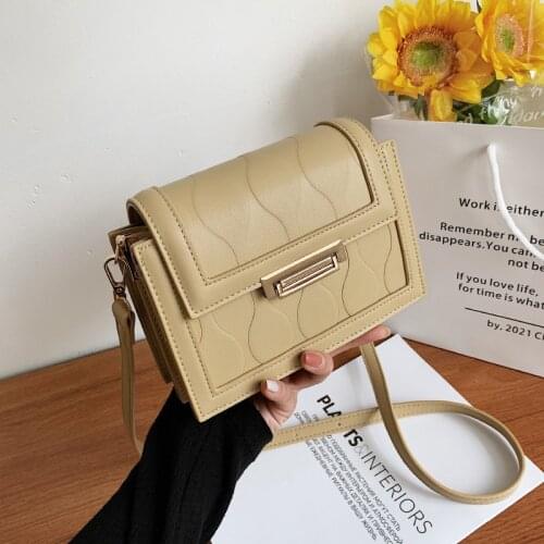 High quality women handbag lady fashion shoulder bag lock messenger bags small square bag underarm bag female bag