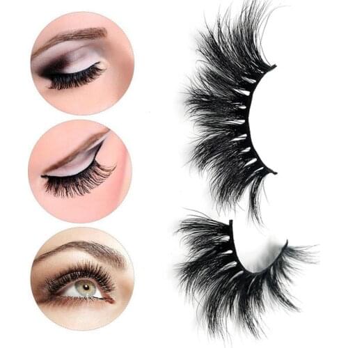 Women Faux Mink Hair False Eyelashes 5D Long Natural Thick Lashes Extension false eyelash False Eyelash above 1.5cm
