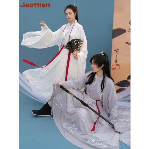 Chinese Traditional Hanfu Costume Women Performance Swordsman Cosplay Clothing Oriental Han Dynasty Princess Outfit Tang Suit