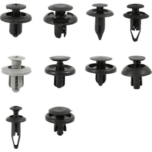 100pcs Mixed Auto Fastener Clip Car Body Push Retainer Pin Rivet Bumper Door Trim Panel Retainer Fastener Kit Car Accessories