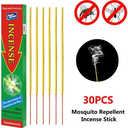 30PCS/ Box Anti Mosquito Repellent Buddha Incense Stick Safe Natural Fiber Outdoor Bug Preventor For Garden Camping Fishing 2021