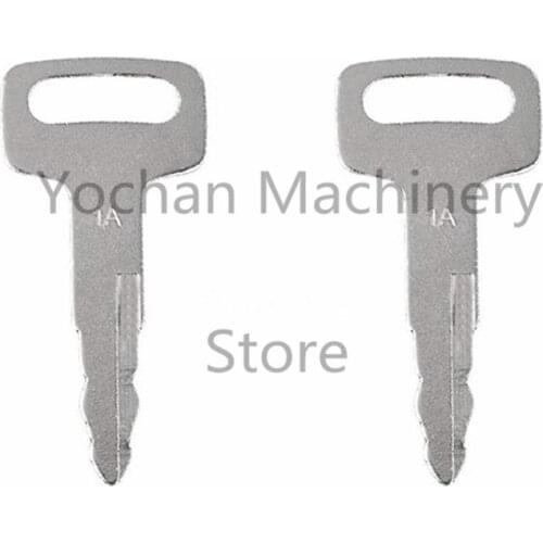 2 PCS 1A Key For Nissan ( Later Model ) Forklift Truck Equipment Ignition Start Switch G3 KEY00-GB01A