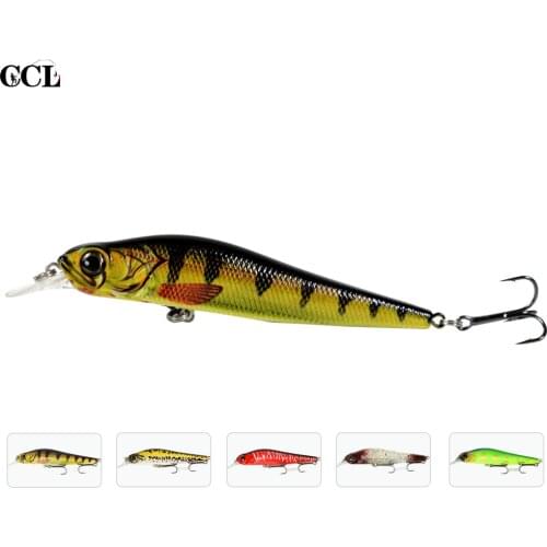CCLTBA 5pcs Minnow Jerkbait Fishing Lures 11.5cm 12g Floating Artificial Pike Musky Bait CC12 Minnow Fishing Tackle