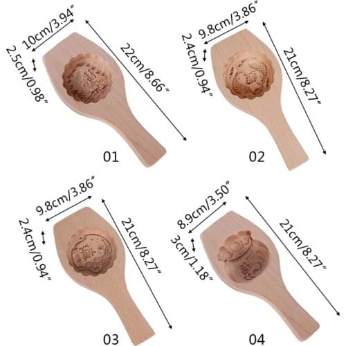 94PF Moon Cake Molds Wooden Pastry Mold Making Mung Bean Cake Sorbet Baking Tool Kitchen Baking Mooncake Moulds Gift for Kids