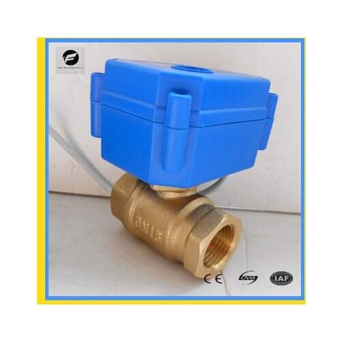 ADC9-24V CR02 CR03 CR04 DN8,DN10,DN15,DN20,DN25 CWX-15N 2.0nm 5s brass NPT BSP reduced bore both female electric ball valve