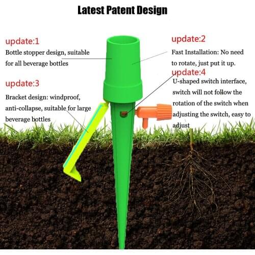 Automatic Drip Plant Irrigation Tool Spikes Flower Plant Garden Supplies Useful Self-Watering Device Adjustable Water
