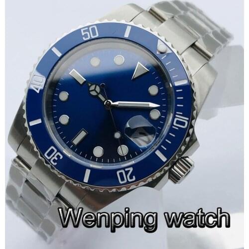 Goutent Top Sterile Mechanical Watch 10ATM Waterproof Sapphire Glass Ceramic Bezel Seagull ST1612 Movement Mens Automatic Watch