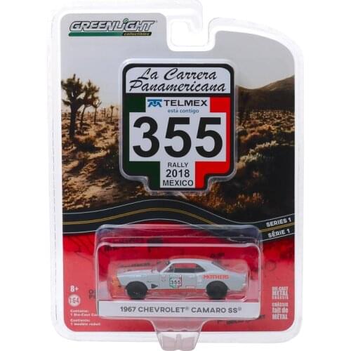 GreenLight 1:64 1968 Chevy Camaro 1 - 355 boutique alloy car toys for children kids toys Model original box