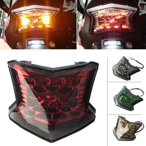 Integrated Taillight 12V Motorcycle Rear Brake LED Tail Stop Light Lamp For Kawasaki Ninja 650 Z900 Z650 ABS 2017-2018