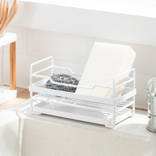 Kitchen Desktop Storage Rack Sponge Holder Countertop Sink Caddy Organizer Tray 94PF