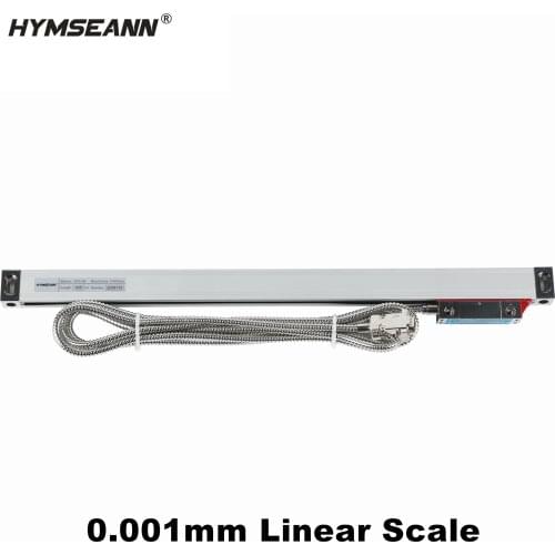 High Precision 0.001mm TTL DRO Linear Scale 1micron Optical Encoder 50 100 150 200 250 300 350 400 450mm Optical Grating Ruler