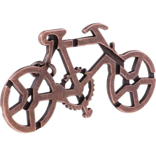 MagiDeal Classic Bike Metal Puzzle Game IQ Mind Test Brain Teaser Toy