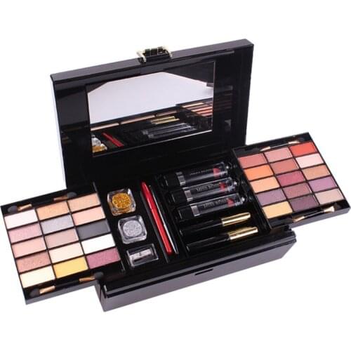 MISS ROSE Professional Makeup Set Eye Shadow Palette Lip Gloss Concealer Cream Eyebrow Powder Set Gift Box For Women #288903