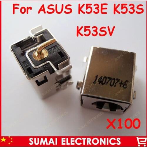 Original NEW DC Power Charge Jack For ASUS K43SA K43SC K43SV K43SJ BY A43S K53E K53S K53SV 100P-Cs/lot