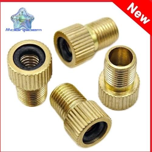 2PCS Alloy Presta Tire Valve Adapter For Road Bike MTB Alloy French Air Valve Convert to US Valve Pump Tool Accessory