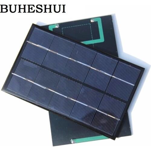 BUHESHUI 1.9W 5V Solar Cell Module Poly Solar Panel System DIY Solar Charger For 3.7V Battery 142*88MM 2pcs/lot Free Shipping