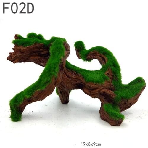 Resin Aquarium Ornament Hollow Trunk Fish Tank Tree Log Mountain View Aquarium Rockery Hide Cave Wood Landscape home decoration