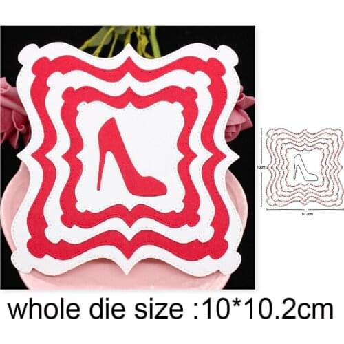 Craft dies High Heels Photo Frame Metal Cutting Dies DIY Scrapbooking die cut Embossing Album Card Making Stencils dies new 2020